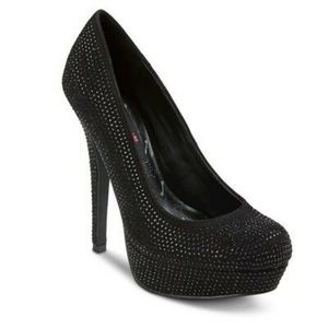 EUC Betsey Johnson "Bermuda" Rhinestone Platforms